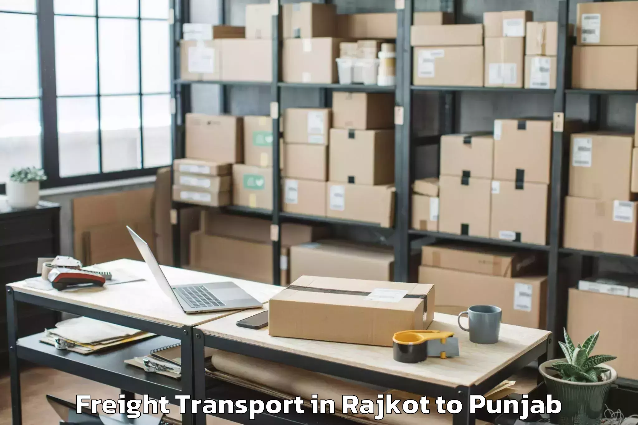 Top Rajkot to Lovely Professional University Freight Transport Available